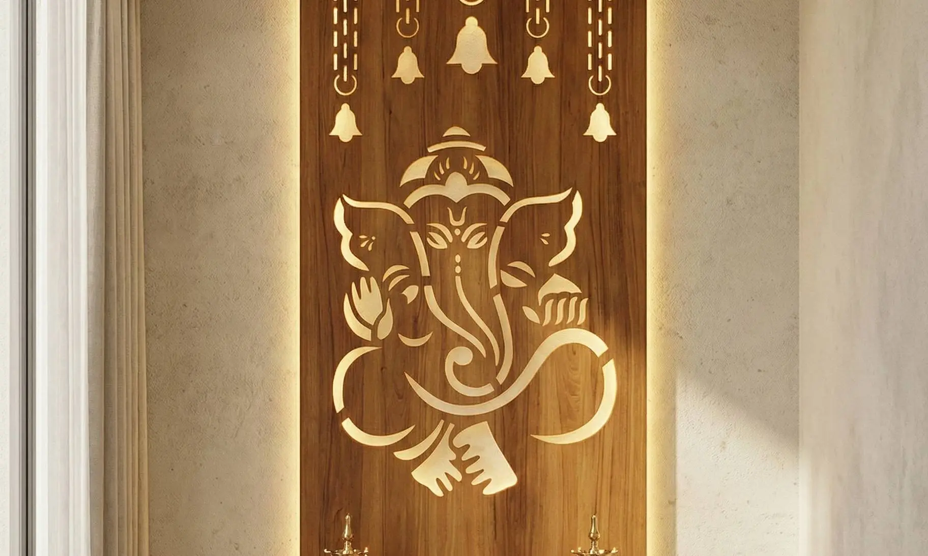 Custom CNC design — Ganesh motif and festive décor by Eish CNC Designs Indore